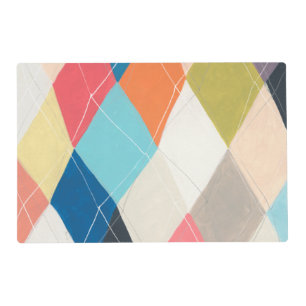 Harlequin Hopscotch - Argyle Pattern Placemat