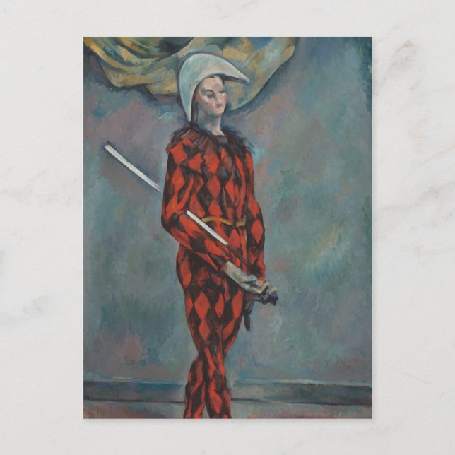 Harlequin (Joker) (by Paul Cézanne) Postcard (Front)