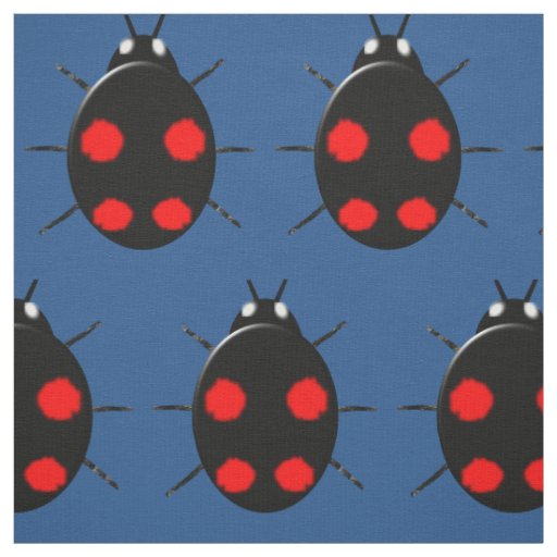 Harlequin Ladybug Patterned Craft Fabric