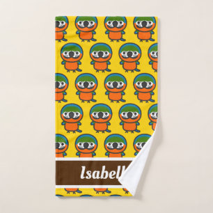 Harlequin Macaw Hand Towel