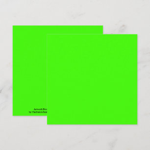 Harlequin Neon Green Solid Color Card
