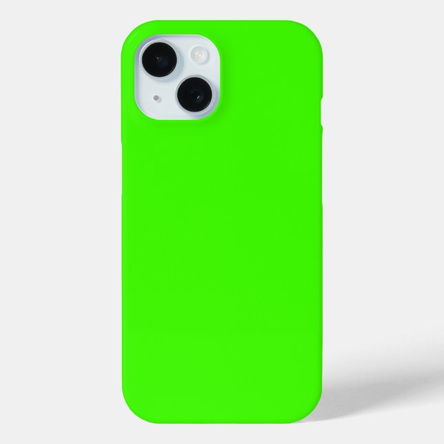 Harlequin Neon Green Solid Color Case-Mate iPhone Case (Back)