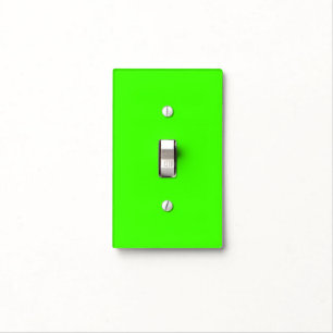 Harlequin Neon Green Solid Color Light Switch Cover