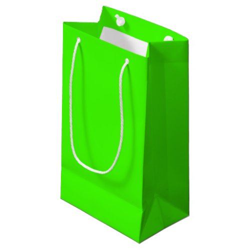 Harlequin Neon Green Solid Color Small Gift Bag