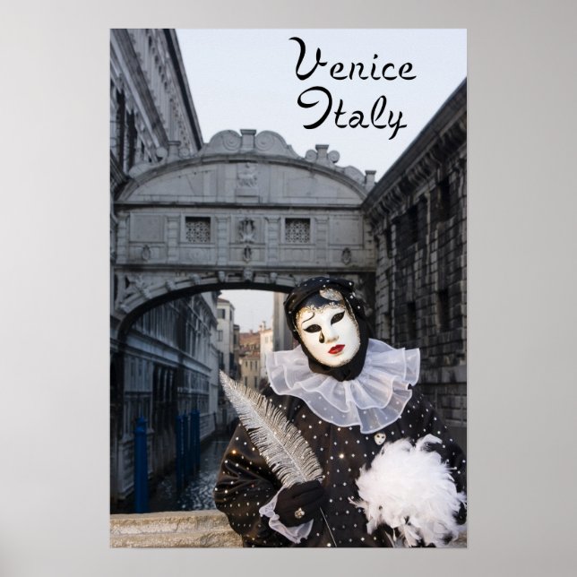 Harlequin on the Bridge of Sighs Poster (Front)