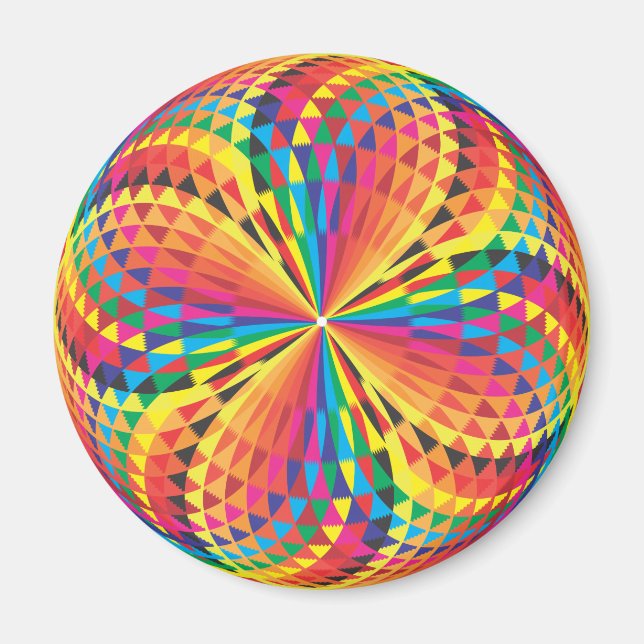 harlequin, optical illusion magnet (Front)
