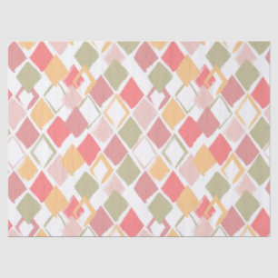 Harlequin pattern in popsicles summer colors tissue paper