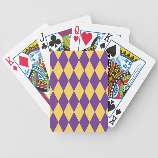 Harlequin Pattern Playing Cards | Zazzle