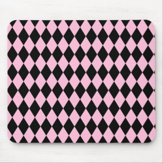 Harlequin Pink and Black Mouse Pad