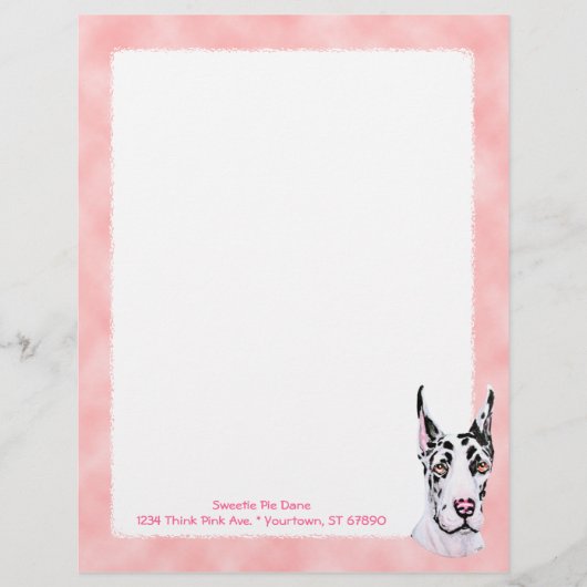 Harlequin Pup Pink Check (Front)