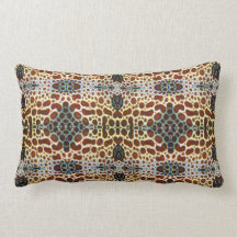 "Harlequin Sweetlips" Lumbar Throw Pillow