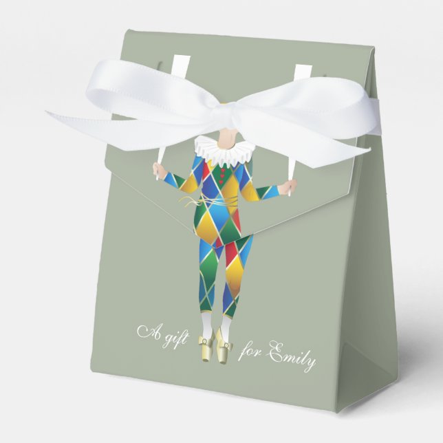 Harlequin Tent Favor Boxes (Front Side)