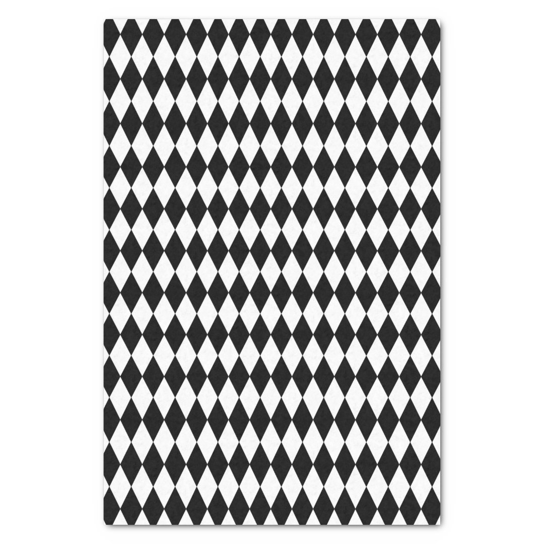 Harlequin Tissue Paper Customize Color with black | Zazzle