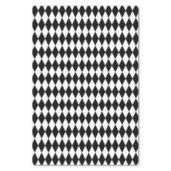Harlequin Tissue Paper Customize Color With Black by spaceycasey at Zazzle