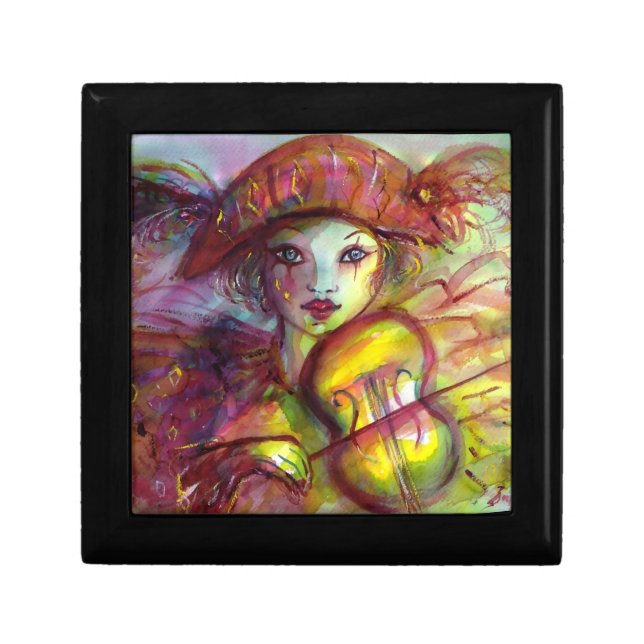 HARLEQUIN / Venetian Carnival Keepsake Box (Front)