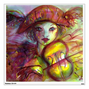 HARLEQUIN/ Venetian Carnival Masks Wall Sticker