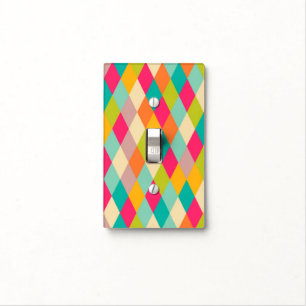 Harlequin vintage pattern light switch cover