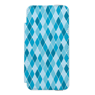 Harlequin winter pattern wallet case for iPhone SE/5/5s
