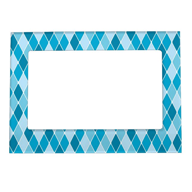 Harlequin winter pattern magnetic frame (Front)