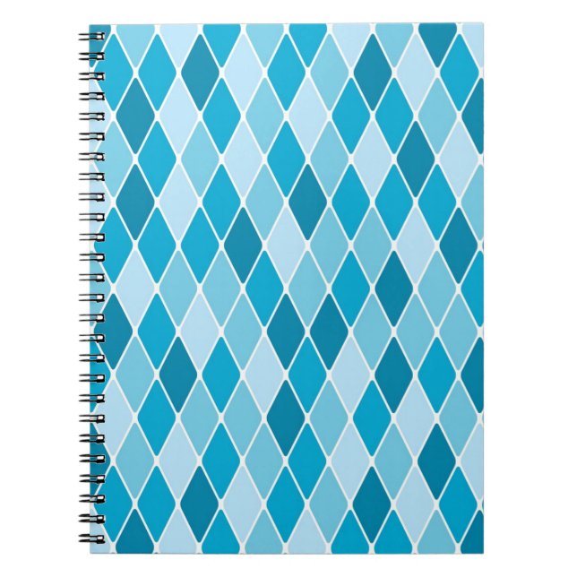 Harlequin winter pattern notebook (Front)