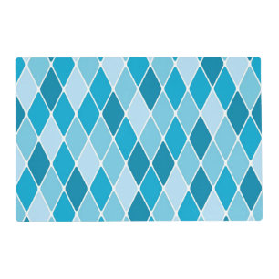 Harlequin winter pattern placemat