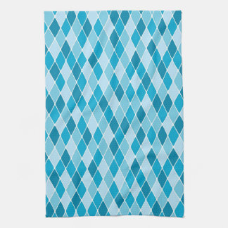 Harlequin winter pattern towel