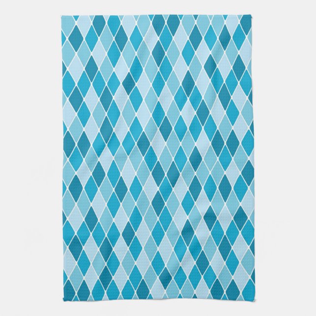 Harlequin winter pattern towel (Vertical)