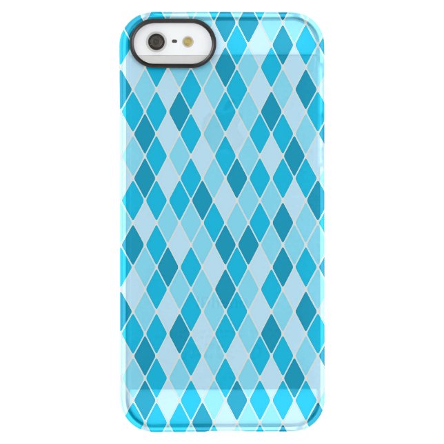 Harlequin winter pattern uncommon iPhone case (Back)
