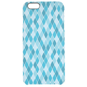 Harlequin winter pattern clear iPhone 6 plus case