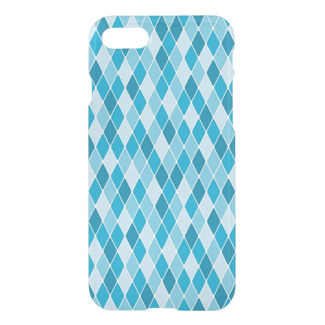 Harlequin winter pattern uncommon iPhone case (Back)