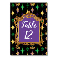 Harlequins Beads Mask Fleur de Lis Mardi Gras