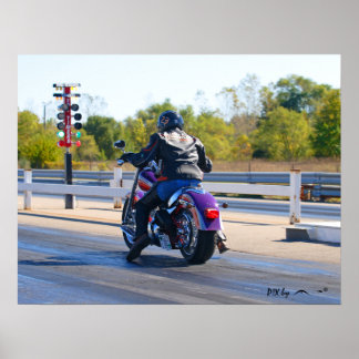 Harley at the Strip Poster
