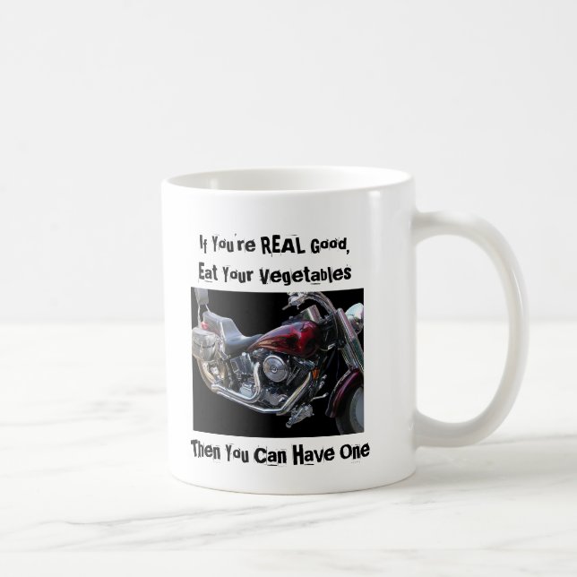 Harley Coffee Cup, Humorous Coffee Mug (Right)