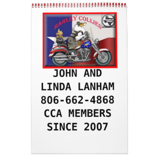 Harley Collies Calendar