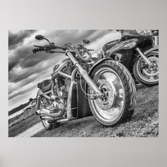 Harley Davidson   A Proper Biker's Bike Posters