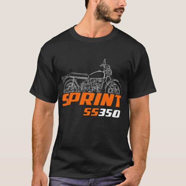 Harley-Davidson Sprint SS-350 1973-1974 T-Shirt (Front)