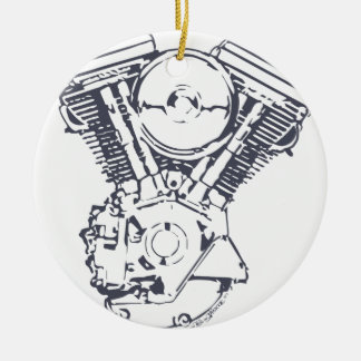 Harley Evolution V-Twin Ceramic Ornament