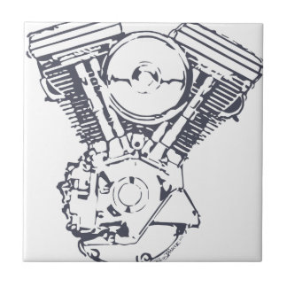 Harley Evolution V-Twin Ceramic Tile