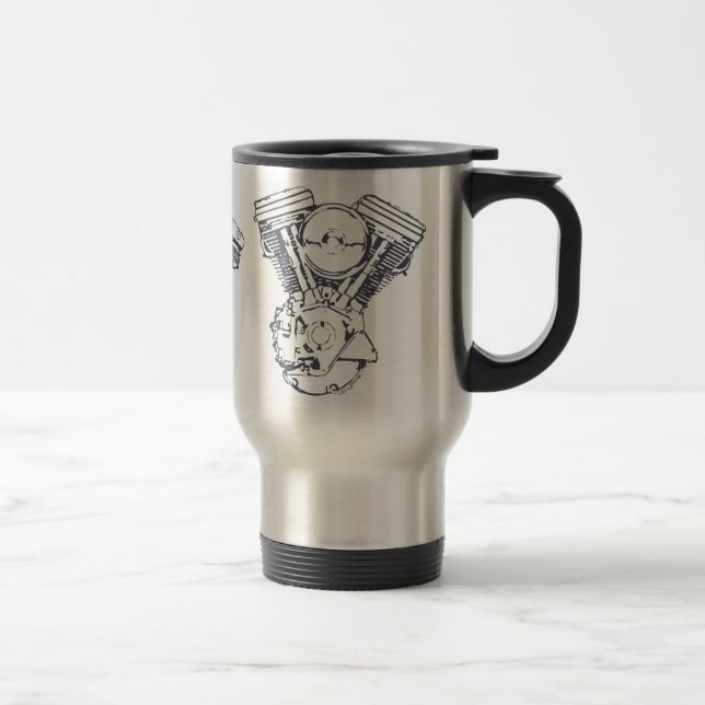 Harley Evolution V-Twin Travel Mug (Right)