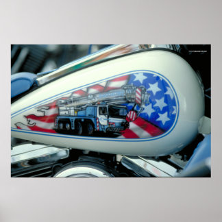 Harley Fuel Tank - S.D. Poster