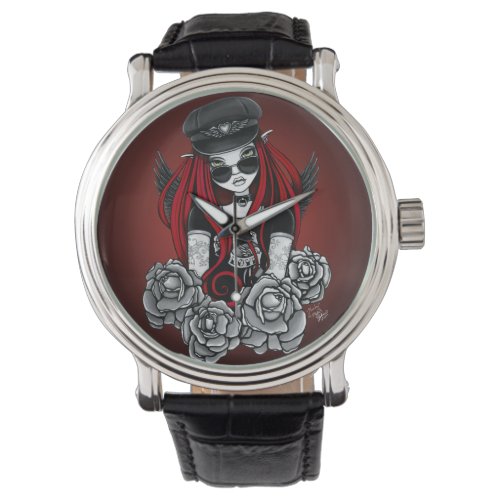Harley Gothic Angel Tattoo Black Watch