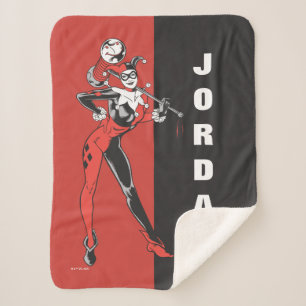 Harley Quinn 4 Sherpa Blanket