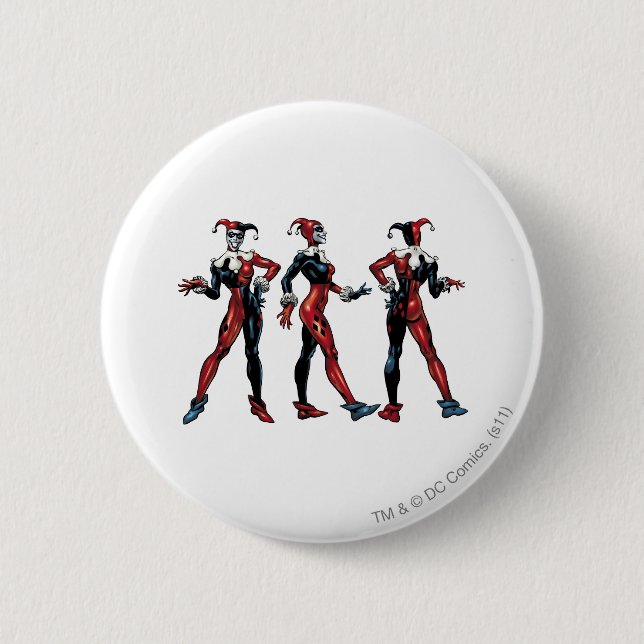 Harley Quinn - All Sides Pinback Button (Front)