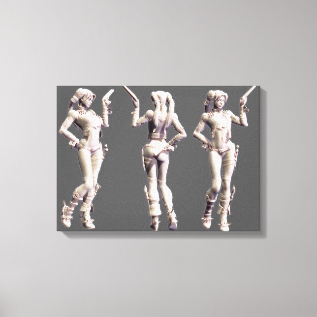 Harley Quinn Alternate 2 Canvas Print (Front)