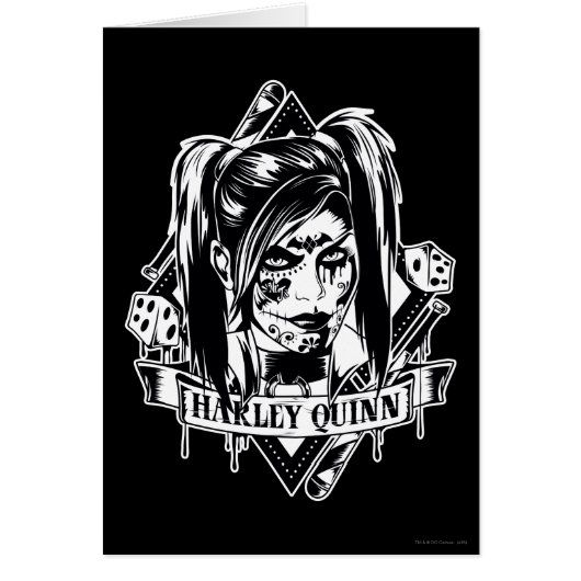 Harley Quinn Badge Cards (Front)