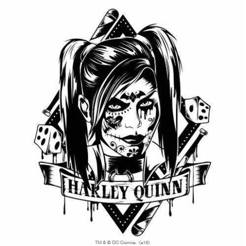 Harley Quinn Badge Cutout