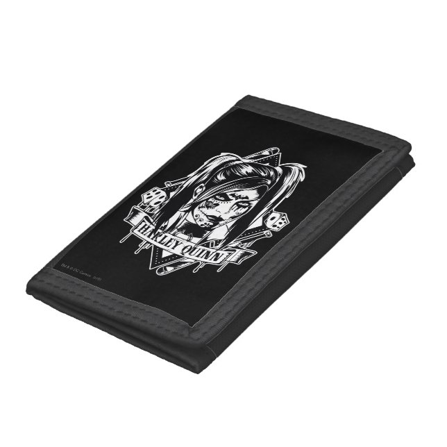 Harley Quinn Badge Trifold Wallet (Bottom)