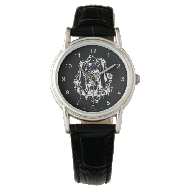 Harley Quinn Badge Watch (Front)
