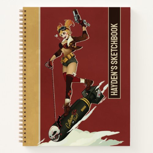 Harley Quinn Bombshells Pinup Drawing Notebook