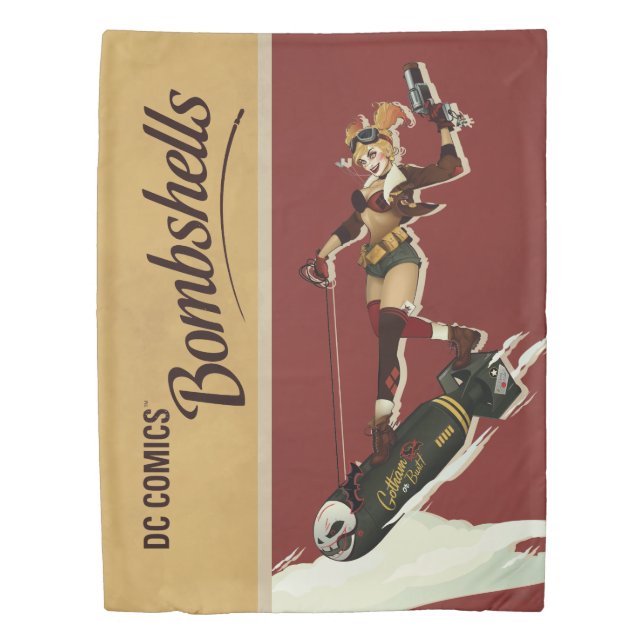 Harley Quinn Bombshells Pinup Duvet Cover (Front)